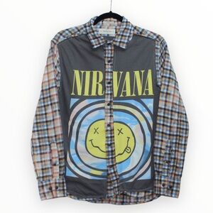 Custom-made Reworked Nirvana Bleached Flannel